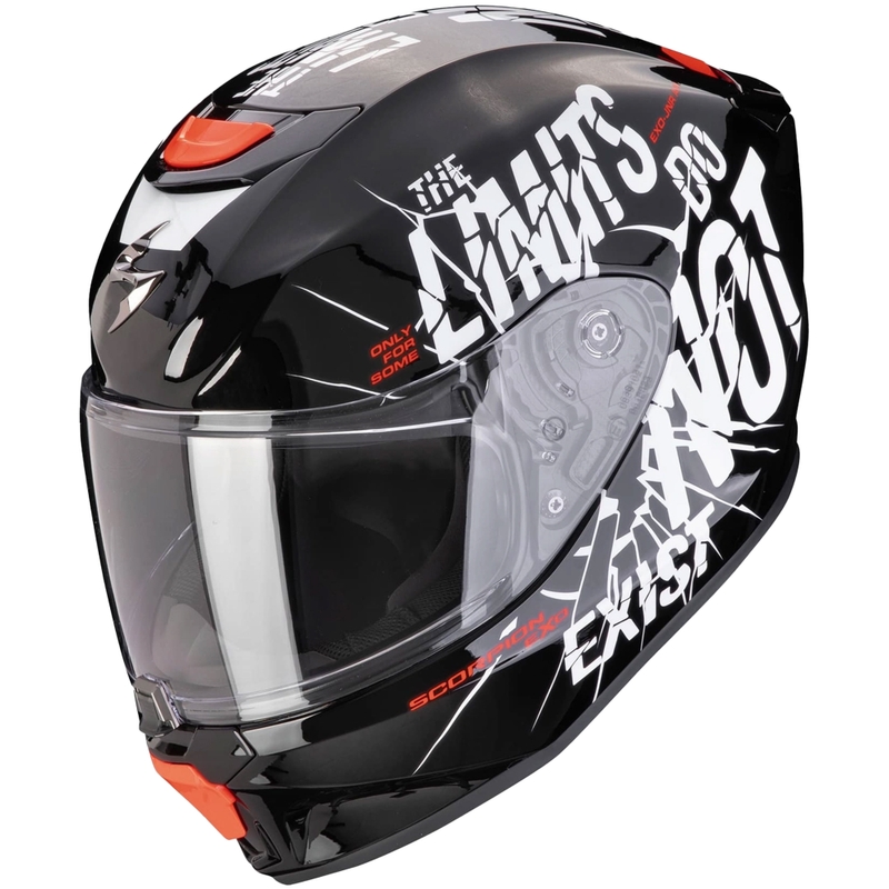 Casque moto enfant Scorpion EXO-JNR AIR BOUM noir et blanc
