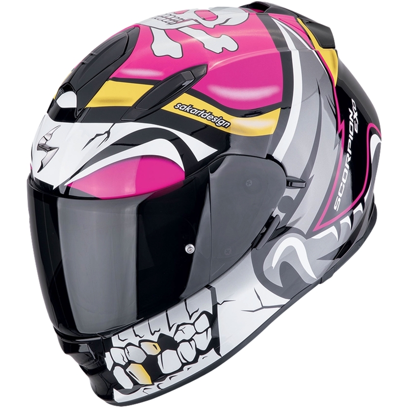 Casque moto intégral Scorpion EXO-491 PIRATE rose