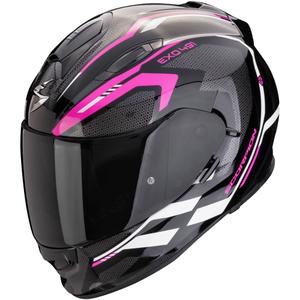 Casque moto intégral Scorpion EXO-491 KRYPTA noir-rose-blanc