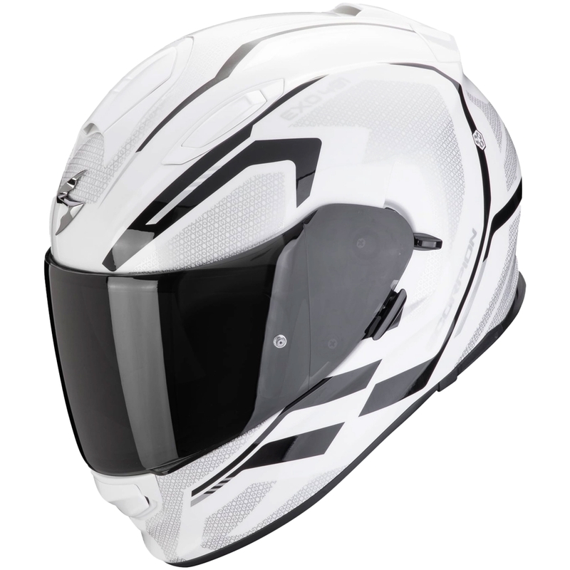 Casque moto intégral Scorpion EXO-491 KRYPTA blanc-noir