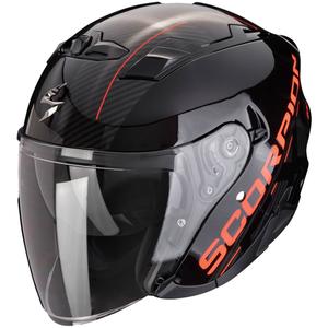 Casque moto ouvert SCORPION EXO-230 QR noir-rouge