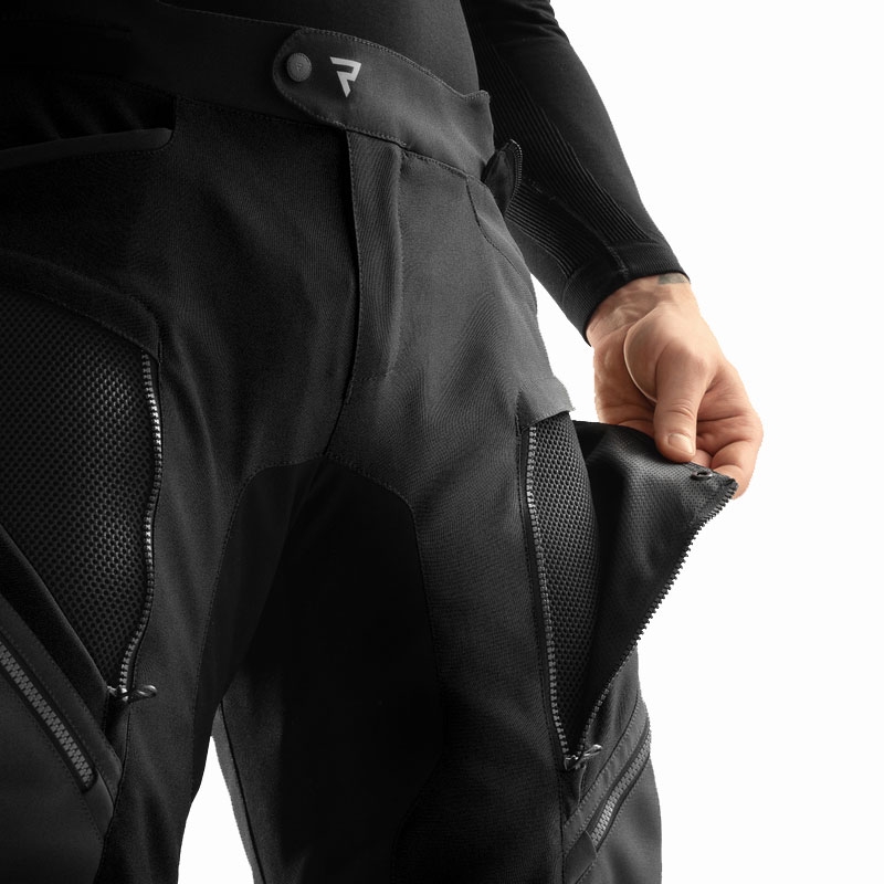 Pantalon moto allongé Rebelhorn Hardy 3.0 noir
