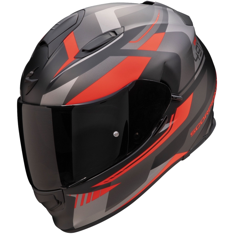 Casque moto intégral Scorpion EXO-491 Abilis noir-gris-rouge soldes