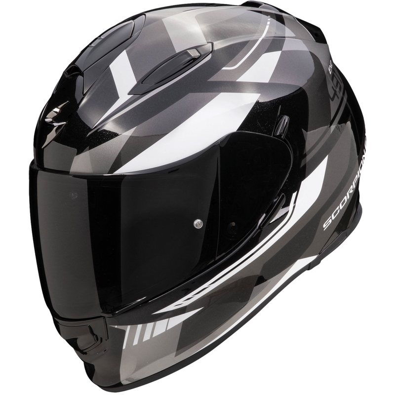 Casque moto intégral Scorpion EXO-491 Abilis noir-gris-blanc soldes