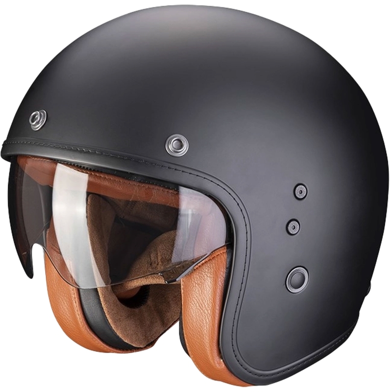 Casque ouvert SCORPION BELFAST EVO LUXE noir mat