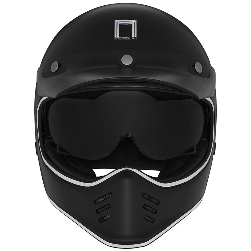 Casque moto intégral NOX PREMIUM SEVENTY II noir mat