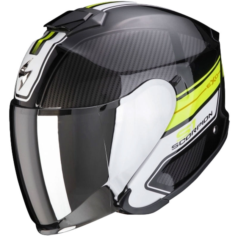 Casque ouvert Scorpion EXO-S1 Cross-Ville noir-jaune fluo