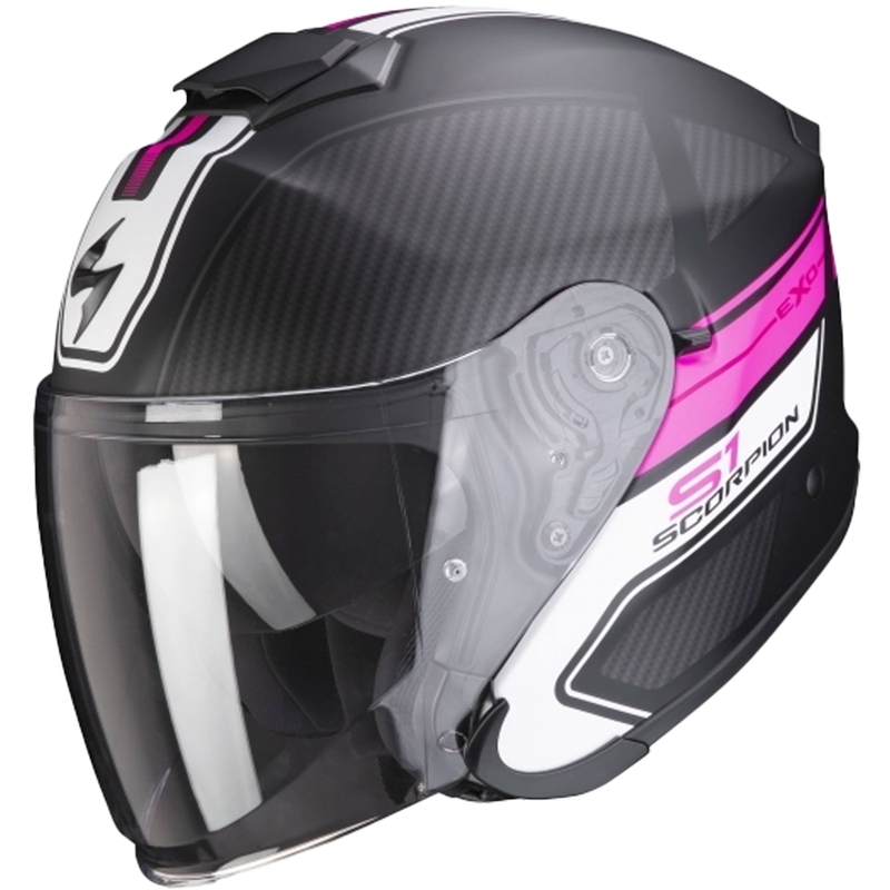 Casque ouvert Scorpion EXO-S1 Cross-Ville noir-rose