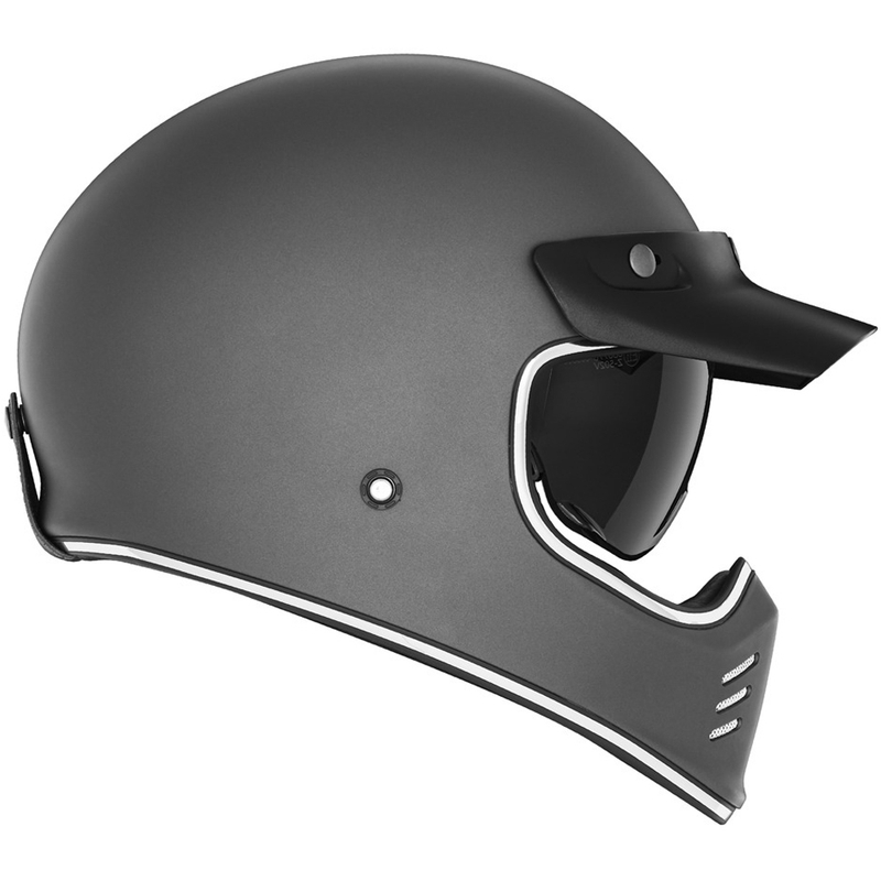 Casque moto intégral NOX PREMIUM SEVENTY II, titane
