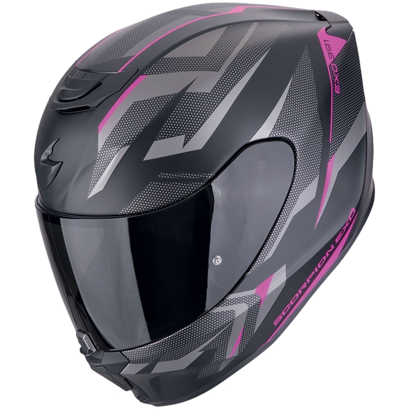 Casque moto intégral Scorpion EXO-391 AAXO noir mat-rose