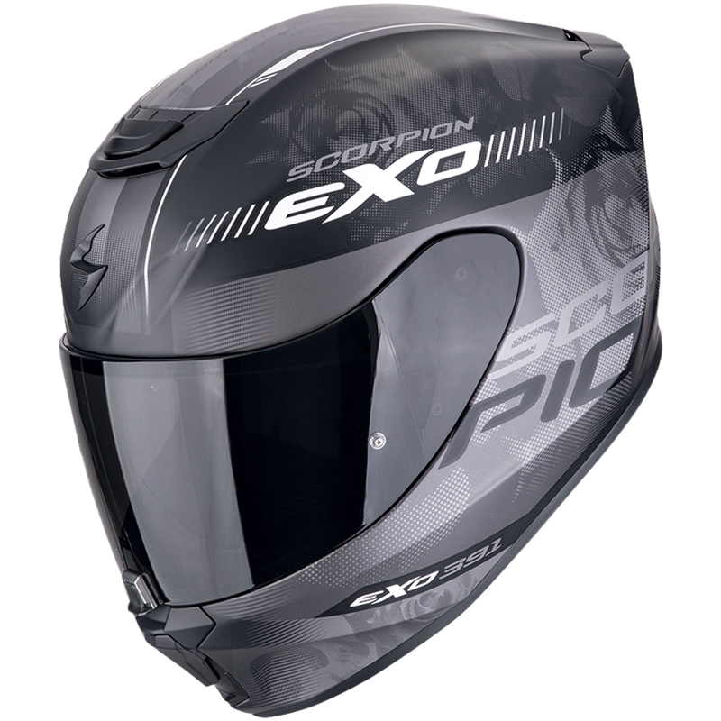 Casque moto intégral Scorpion EXO-391 AVA noir mat-argenté