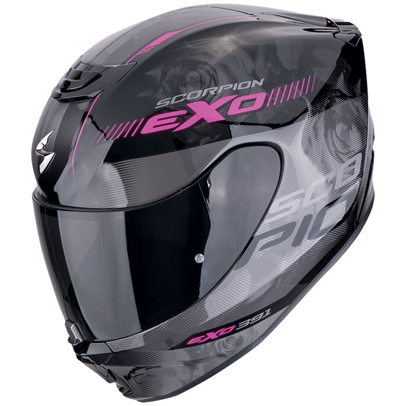 Casque moto intégral Scorpion EXO-391 AVA noir-rose