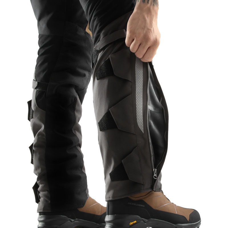 Pantalon moto Rebelhorn Hardy 3.0 beige-gris-rouge