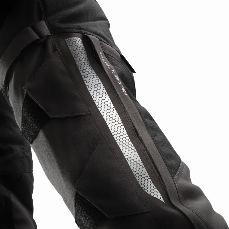 Pantalon moto Rebelhorn Hardy 3.0 beige-gris-rouge