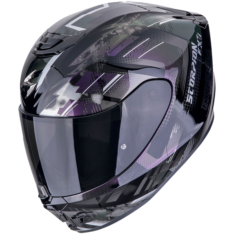 Casque intégral de moto Scorpion EXO-391 CLUTTER noir caméléon