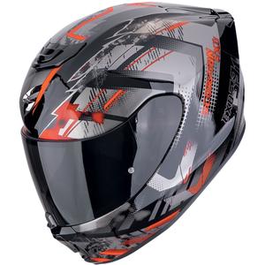 Casque moto intégral Scorpion EXO-391 CLUTTER noir-rouge