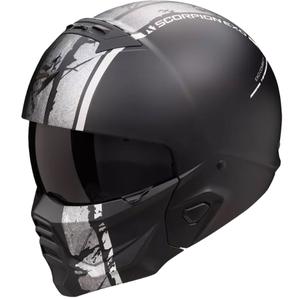 Casque modulable Scorpion EXO-COMBAT II LORD noir mat-argenté