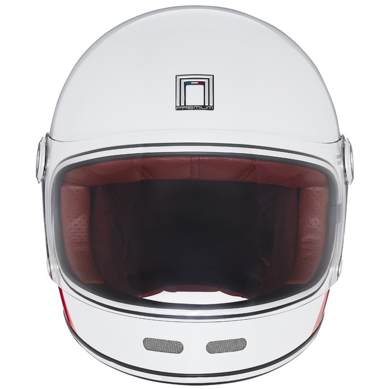 Casque moto intégral NOX PREMIUM REVENGE blanc-bleu-rouge