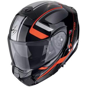 Casque moto modulable Scorpion EXO-930 EVO ARDENS métallique noir-rouge