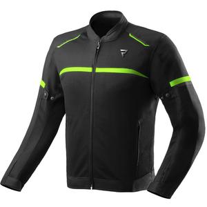 Veste moto Rebelhorn Echo noir-jaune fluo