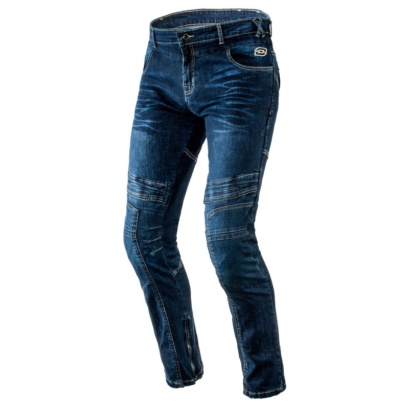 Moto jeansy Ozone Hornet modré výprodej