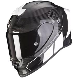 Casque intégral Scorpion EXO-R1 Carbon Air Corpus II noir et blanc