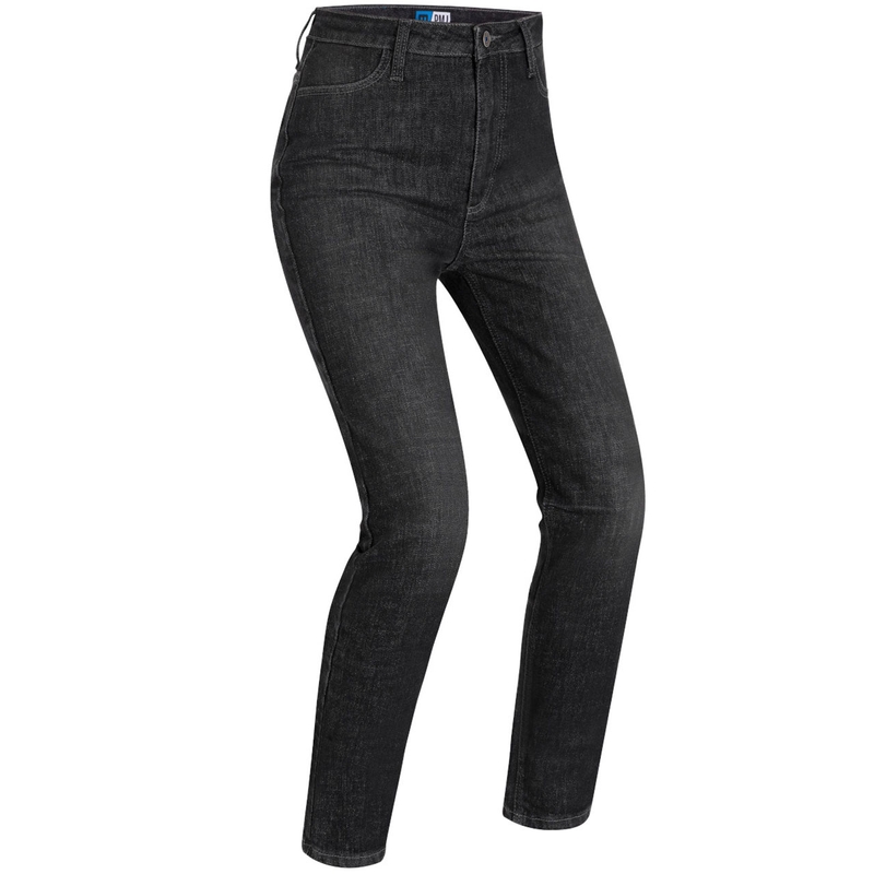 Jean moto femme PMJ Sara noir