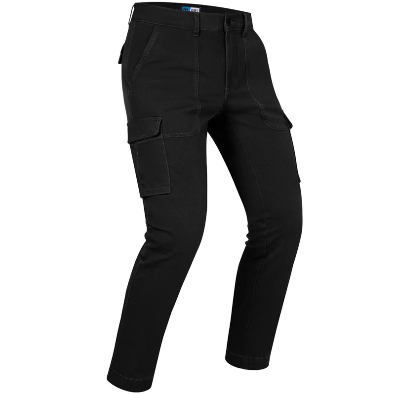 Jean moto cargo PMJ Aviator noir soldes