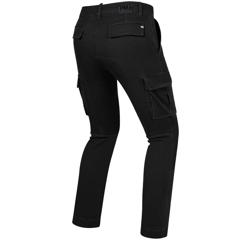 Jean moto cargo PMJ Aviator noir soldes