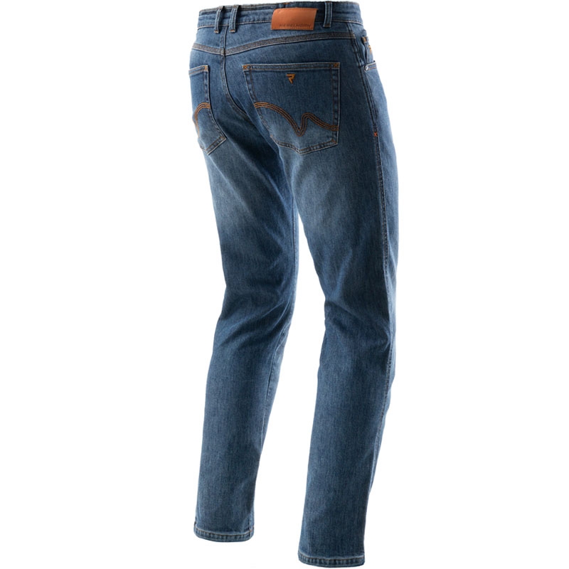 Jean moto bleu délavé Rebelhorn Bronco