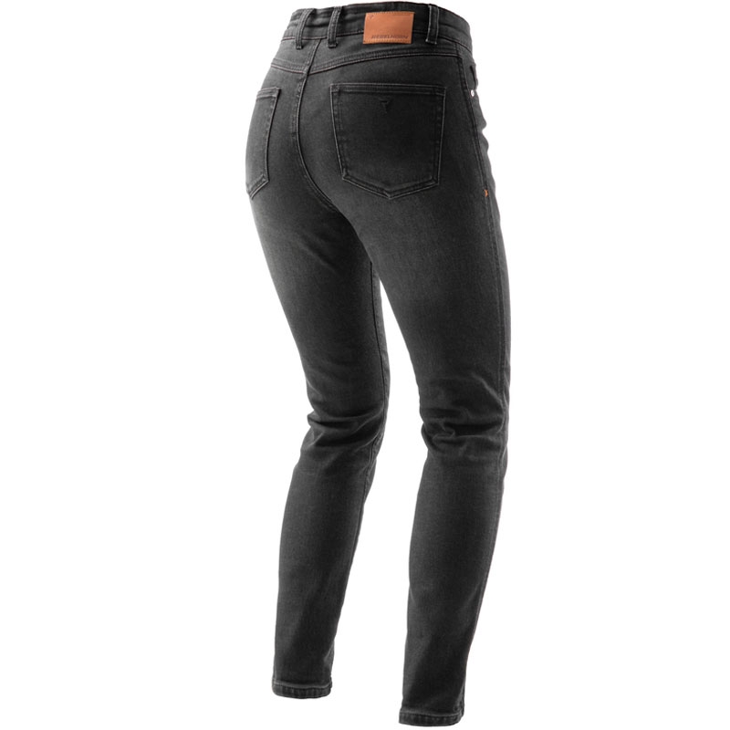 Jean moto femme Rebelhorn Bronco délavé noir