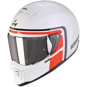 Casque moto Scorpion EXO-HX1 NOSTALGIA blanc-rouge-noir