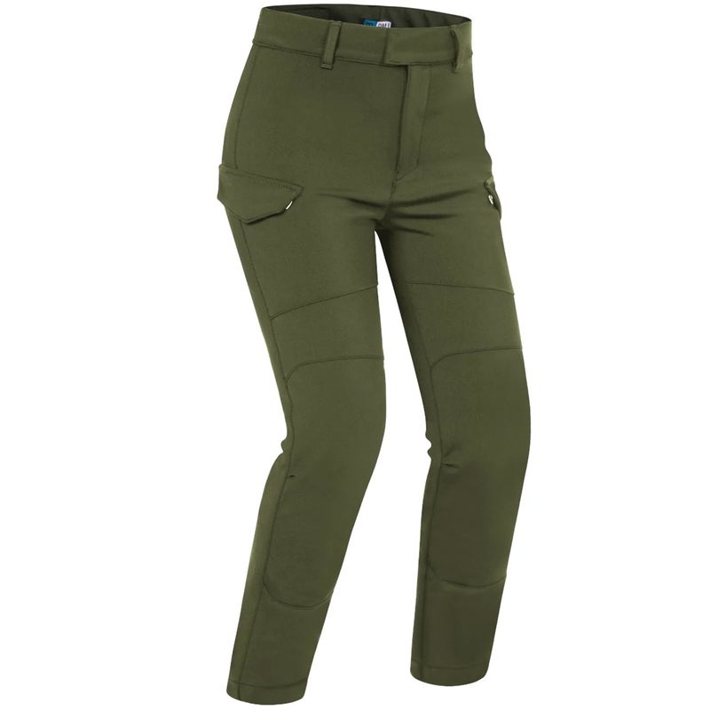 Jean moto femme PMJ Sidney kaki