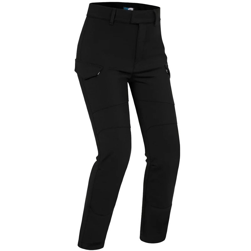 Jean moto femme PMJ Sidney noir soldes