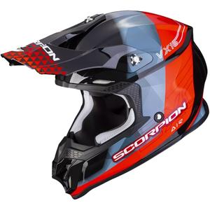 Casque de motocross Scorpion VX-16 EVO AIR GEM noir-bleu-rouge