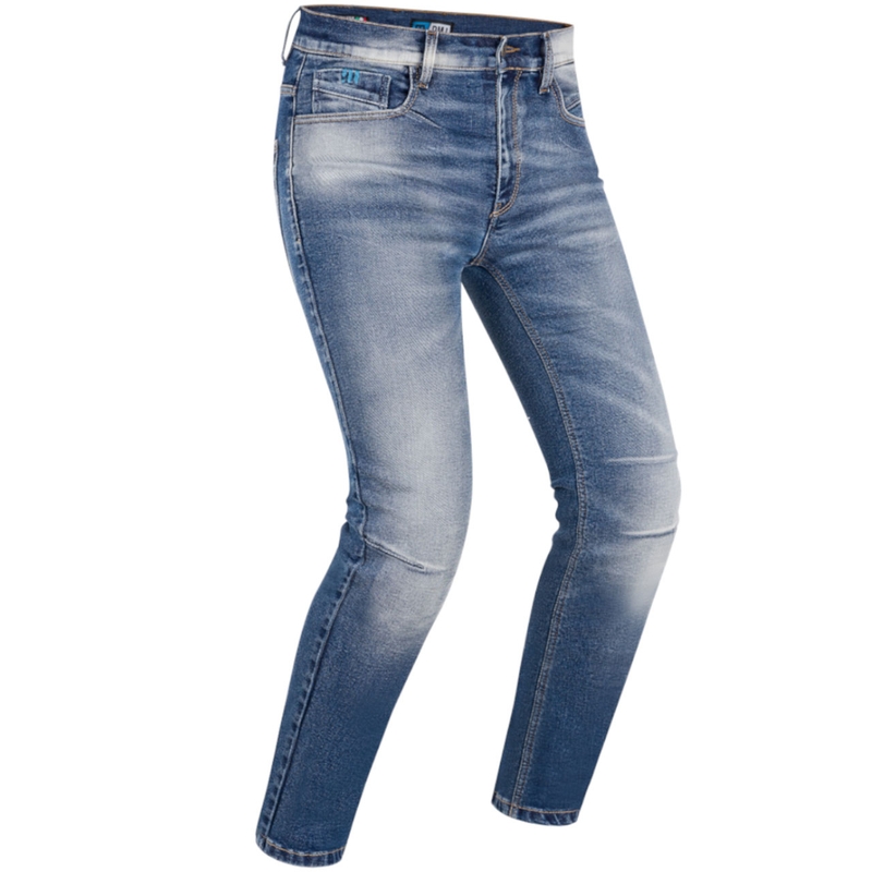 Jean moto PMJ Cruise bleu soldes
