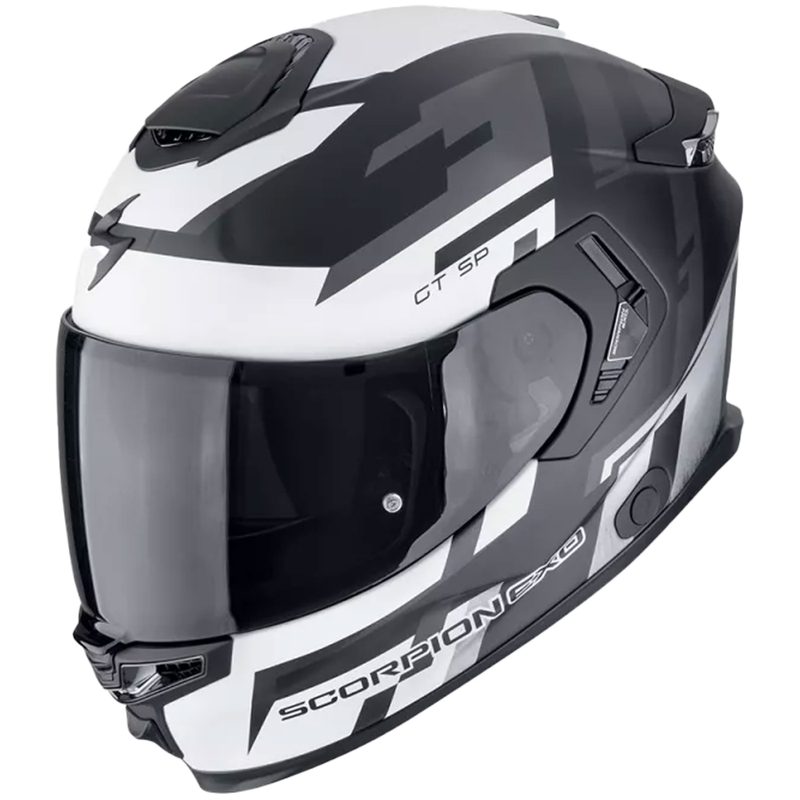 Casque moto intégral Scorpion EXO-GT SP AIR TORNADO noir mat-argenté