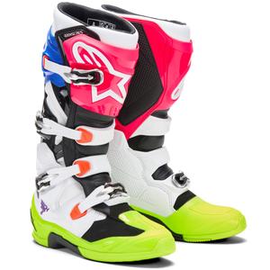 Bottes de motocross Alpinestars TECH 7 édition limitée Hay multicolores