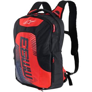 Sac à dos Alpinestars City Hunter V2 MM93 rouge fluo-bleu-noir-blanc