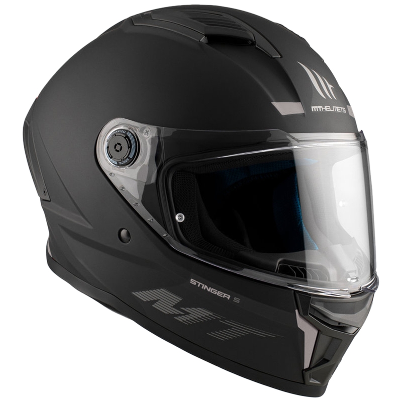 Casque moto intégral MT Stinger 2 Solid noir mat