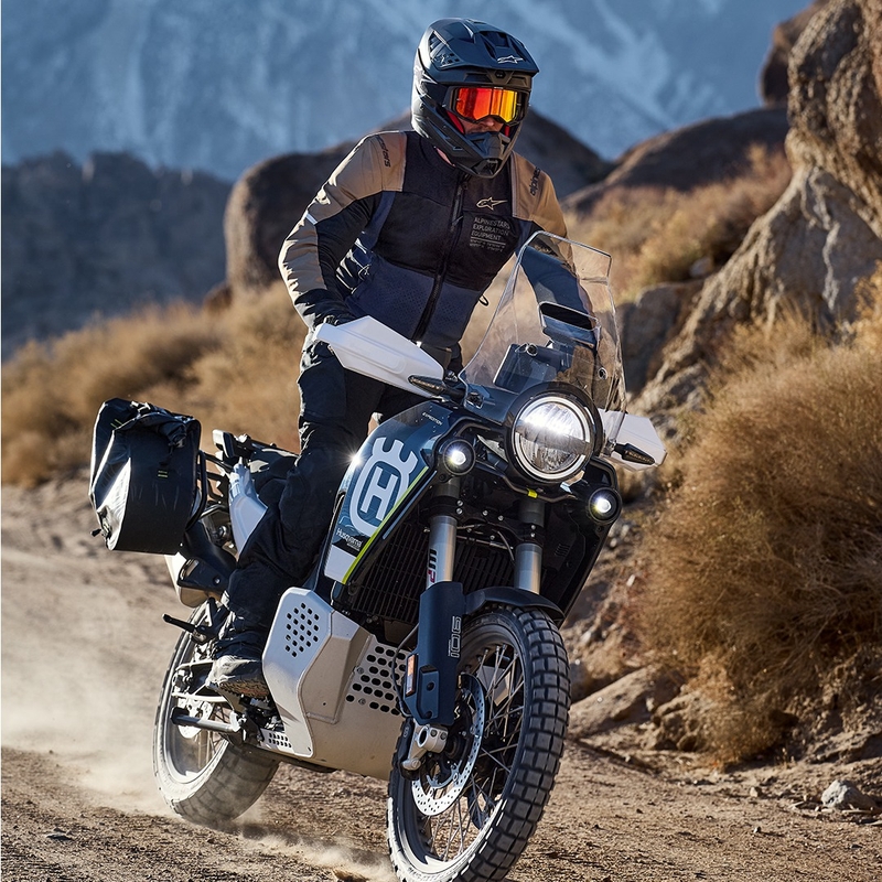 Blouson moto Alpinestars ST-2 Air bleu foncé-kaki foncé-noir
