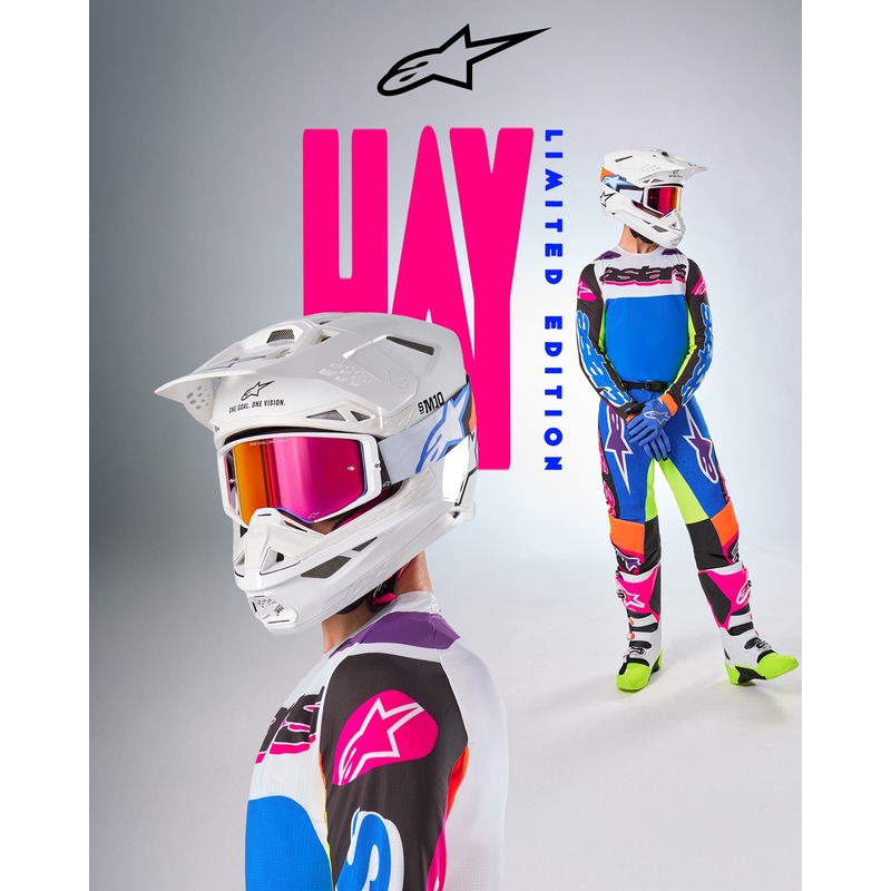Pantalon motocross Alpinestars SUPERTECH édition limitée HAY multicolore