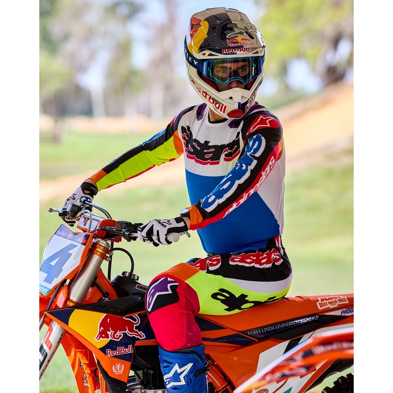 Pantalon motocross Alpinestars SUPERTECH édition limitée HAY multicolore