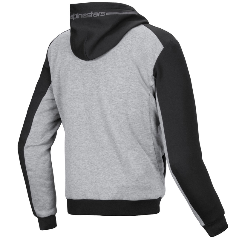 Sweat-shirt moto Alpinestars Chrome V2 Sport gris-noir-bleu