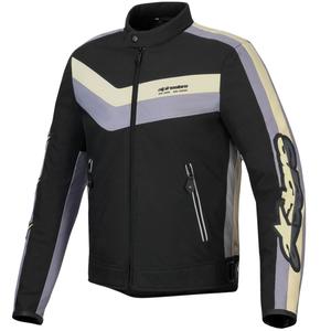 Veste de moto imperméable Alpinestars T-Dyno, noir, gris foncé et beige