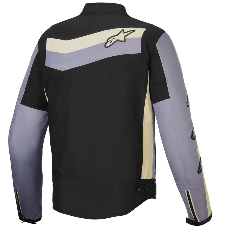 Veste de moto imperméable Alpinestars T-Dyno, noir, gris foncé et beige