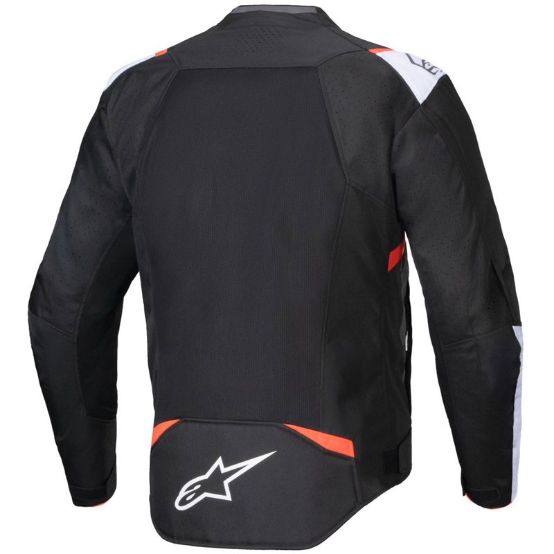 Blouson moto Alpinestars T-SPS Air V2 noir-blanc-rouge fluo