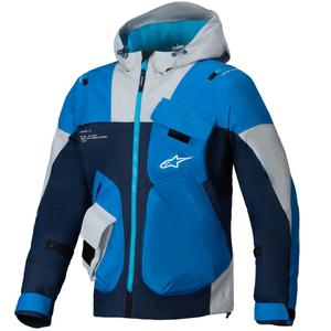 Blouson moto Alpinestars MOGRESS AIR bleu-bleu foncé-gris