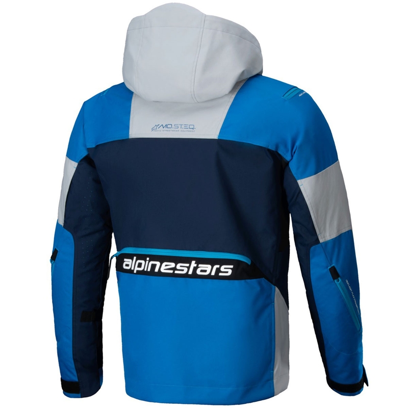 Blouson moto Alpinestars MOGRESS AIR bleu-bleu foncé-gris