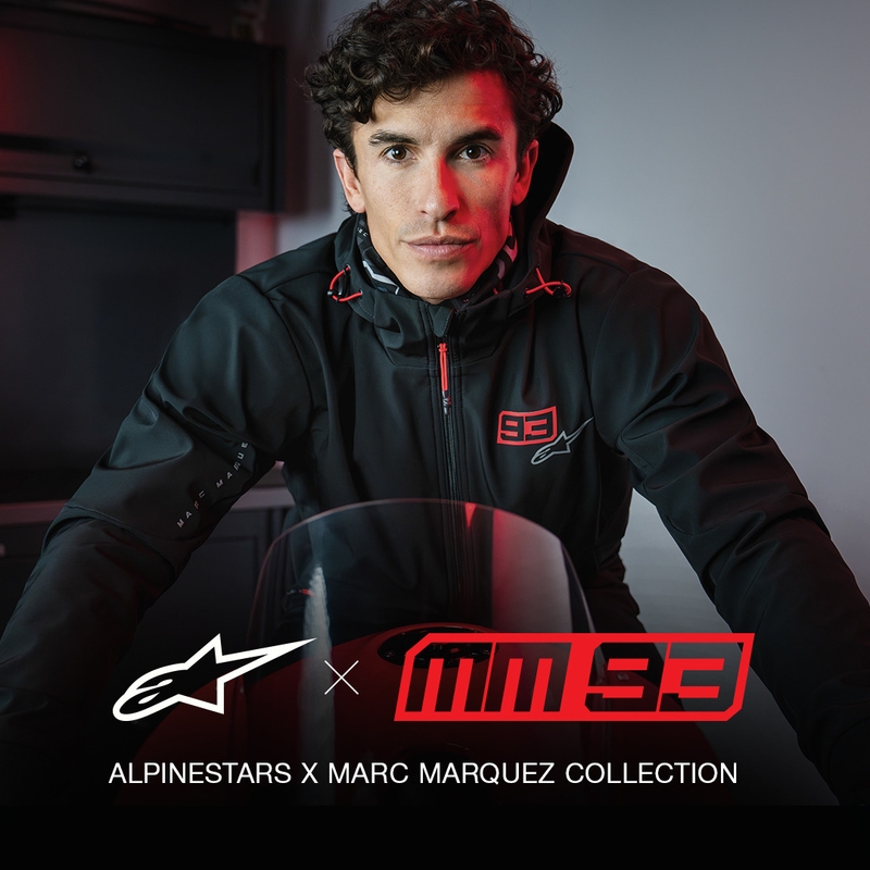 Sweat-shirt moto Alpinestars RADIUM TECH HOODIE MM93 noir-rouge-gris